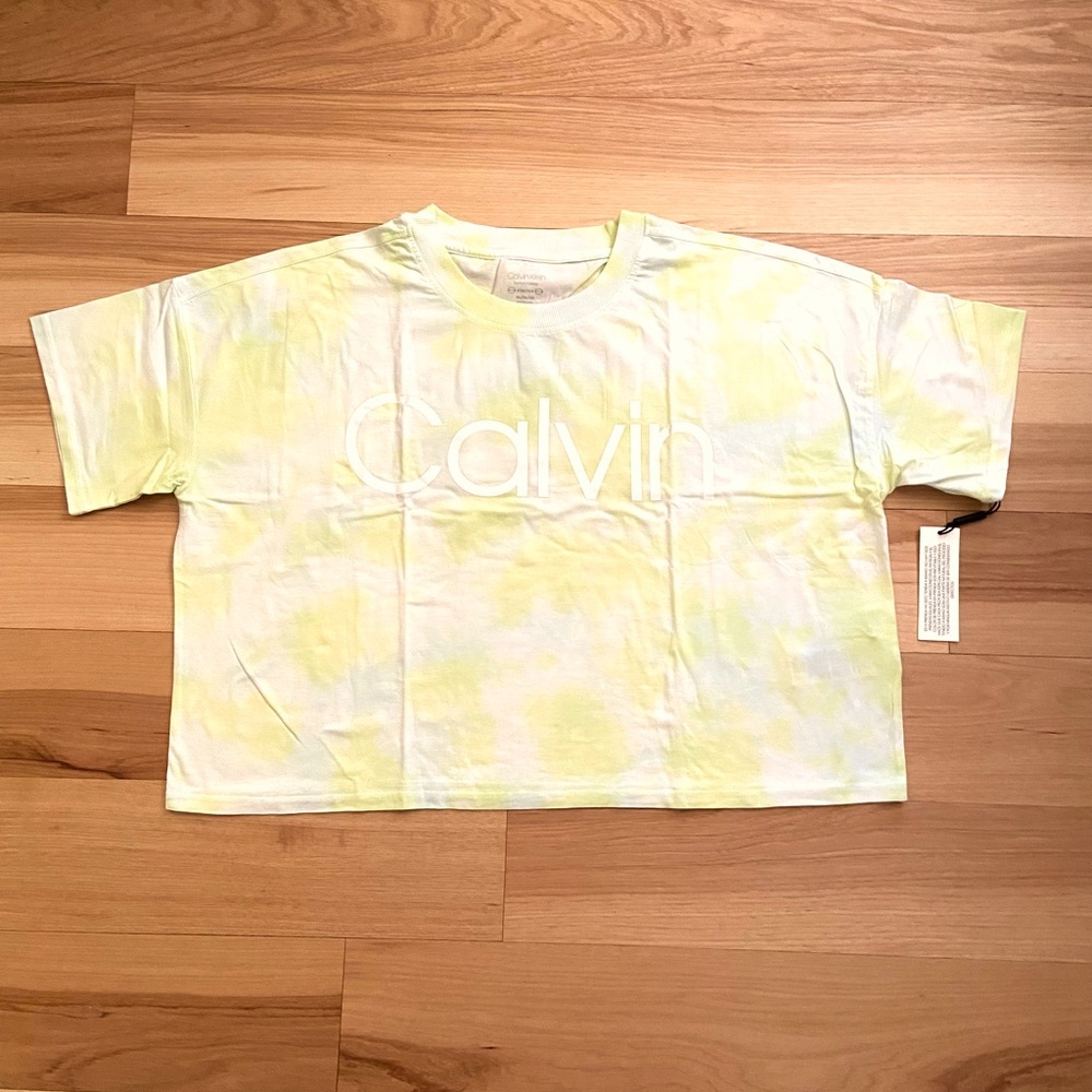 Calvin Klein cropped Performance tee shirt size XL